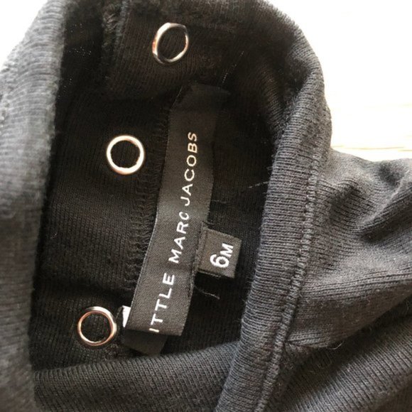Little Marc Jacobs Baby Bodysuit Onesie Black 6M - Picture 5 of 10
